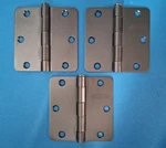 Schlage 3.5'' Hinge With 1/4''-RADIUS Round Corner Black Stainless (3-PACK). Fixed Price $14.21.