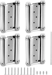 Qwork Heavy Duty Cafe Saloon Bars Door Swing Hinges, 4 Pack 5" Stainless Steel. Fixed Price $44.84.