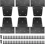 Heavy Duty Gate Hinges For Wooden Fences - 6 Pcs Black Iron Metal Barn Door. Fixed Price $24.68.