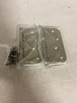 Emtek 91034TWB Tumbled White Bronze Mortise Hinge Pair, 4"X4" 5/8" Radius Corner. Fixed Price $14.03.