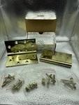 Baldwin Lifetime Polished Brass 1045 003 4.5" Solid Hinge Square Corner. Fixed Price $15.00.