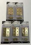 National Hardware N211-391 Hinges 2-1/2" X 1-3/4" Bright Brass 10(5 Pks Of 2). Fixed Price $26.99.