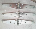3 Hillman Heavy Strap Hinges, Zinc Plated, 5 Inches - 2 Hasp.. Fixed Price $5.99.