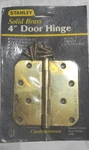 Nos Vintage Stanley Solid Brass 4" Door Hinge 80-0145 5/8" Radius. Fixed Price $18.00.