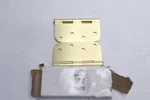 (2-PK) Global Door Controls Plain Bearing Steel Hinge Satin Brass W/ 5/8" Radius. Fixed Price $6.57.