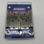 Schlage Hinge Project Pack Round 1/4 Radius 3.5 Satin Nickel, New.. Fixed Price $8.99.