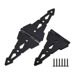 15.7 In. X Black Heavy-duty Decorative Fence Gate Hinge Tee. Fixed Price $23.88.