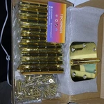 Tdchinges Polished Brass Butt Door Gold For Internal W/ Fasteners. Fixed Price $27.50.