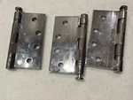 (3- Pack)hager Full Mortise Hinges 4" X Rpbb 1279 26 651 (no Hardware. Fixed Price $22.95.