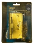 Ultra Hardware Hinge Residental Brass Plated 60911, 4'' X Lot Of 3. Fixed Price $11.12.