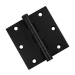 Everbilt 3-1/2 Inch Matte Black Square Commercial Ball Bearing Door Hinge 28846. Fixed Price $12.80.