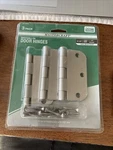 Mastercraft 3PK Residential Door Hinges Removable Pin Satin Nickel Finish 3-1/2. Fixed Price $14.95.