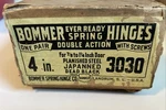 2 Two Vintage 3030 Bommer Double Acting Spring Hinges For Swing Door Made Usa. Fixed Price $20.00.