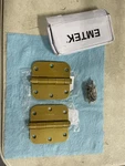Emtek 92033US4 Steel Hd Hinges, 5/8" Radius, 1/2" X Satin Brass (pair). Fixed Price $18.38.