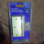 Hillman Utility Door Hinges 3 1/2 Rounded Edges - Satin Brass #851961 New. Fixed Price $5.23.