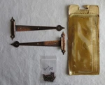 Nos Vtg. Flush Strap Hinge Copper National Lock V378-100 Door Cabinet. Fixed Price $11.95.