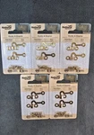 (5) National/spectrum Brands Hhi N211-938 Brass Hook Staple, 2-PACK = 10 Pc. Fixed Price $23.99.