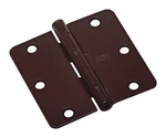 National Hardware N830-200 Oil Rubbed Bronze Steel 512RC Door Hinges 3-1/2 In.. Fixed Price $9.92.