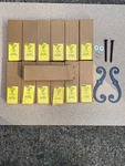 Stanley KJ1 Steel Shutter/blind Hold-backs 6 3/4" Nos 13 Pairs Sold As One. Fixed Price $50.00.