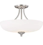 Capital 3947MN-SW Light Semi Flush Mount Ceiling Satin Nickel. Fixed Price $99.00.