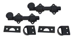 Qcaa Solid Brass Dutch Door Bolt, 4", Matte Black, 2 Pack. Fixed Price $40.00.
