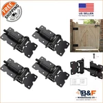 4-PACK Adjustable Self-closing Gate Hinges Durable Black Powder Coated Set. Fixed Price $82.34.