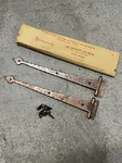 Vintage Mckinney Strap Hinge Hardware Forged Iron Olde Copper 12 Pairs Nos. Fixed Price $99.99.