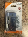 National Hardware N195-669 V504 Removable Pin Broad Hinges Zinc Plated, 2 Pac. Fixed Price $37.59.