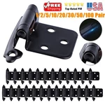 Cabinet Hinges Overlay Kitchen Door Self Close Face Mount Cupboard Black. Fixed Price $39.00.