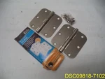 Qty= 92 (46 Packs Per Pack) Anvil Mark Butt Hinges 3 1/2"X Satin Nickel. Fixed Price $179.99.