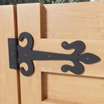 Black Door Gate Strap Hinges 12" Large Wrought Iron With Hardware Pack Of 4. Fixed Price $110.99.