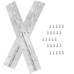 2PACK Silver Continuous & Piano Hinges 10 Inch X2 Openwidth Heavy Duty With H.... Fixed Price $15.56.