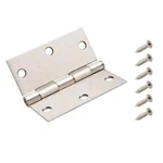 Everbilt 3-1/2 In. Square Radius Satin Nickel Squeak-free Door Hinges (12-PACK). Fixed Price $36.00.