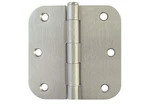 2 Pc Satin Nickel X 3.5"IN 5/8 Radius Round Corner Interior Door Hinges .... Fixed Price $17.10.