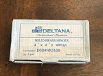Deltana Solid Brass Hinges 4X4NPR/5/8R DSB4NR510B Pair Us Nos Open Box. Fixed Price $50.00.