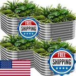 Mostmahes 4 Pcs Galvanized Raised Garden Bed Outdoor Metal For. Fixed Price $120.39.