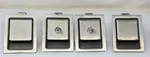 4X Southco Large 64 Series Flush Mount Paddle Latch Stainless Steel (2X Keyed). Fixed Price $59.98.