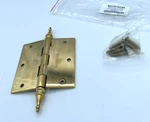 Steeple Door Hinge 3.5 Unlacquered Brass Solid C2272 Rejuvenation. Fixed Price $40.00.