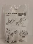 (pack Of 2) Ikea Utrusta Hinge 110-125 402.418.23 New. Fixed Price $8.79.