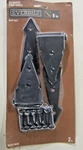 (two) Everbilt Black 8 Decorative Gate Heavy Duty Hinge #717 667. Fixed Price $14.99.