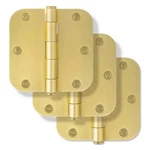 Signature Hardware Rounded Steel Door Hinges 3 Pack Plain Bearing Champagne Bras. Fixed Price $13.08.