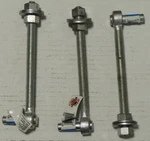 Lot Of 4 National Hardware Stanley 130559 Bolt Hook 1/2" X 6" Zinc Plated. Fixed Price $22.00.