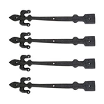 Renovators Supply Manufacturing Black Wrought Iron Garage Pack Of 4,. Fixed Price $114.99.