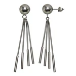 Women's Inox Jewelry Stainless Steel Ball & Snake Chain Earrings. Fixed Price $21.50.