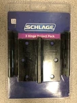 Schlage Hinges 3.5" X Square Corner Plain SC3P1010F-622F Matte Black. Fixed Price $9.89.