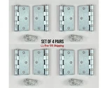 Emtek Ball Bearing Hinges Satin Chrome 3.5 X 9401326D 2-PACK Set Of. Fixed Price $47.00.