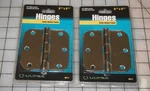 Lot Of 2 Ultra Hardware 35111 3.5" Satin Nickel Radius Corner Hinge. Fixed Price $13.33.