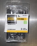 Everbilt 28406 3.5" X 5/8" Square Corner Sqk-free Hinge Orb 3PK. Fixed Price $18.60.