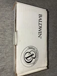 Baldwin Brass 3.5X3.5 1/4" Radius Corner Hinge. 1435-030 One Pair. No Screws. Fixed Price $21.00.