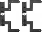 2-PACK Wrought Iron 6.5" Black Pintle Shutter Hinges For Windows & Gates. Fixed Price $99.99.